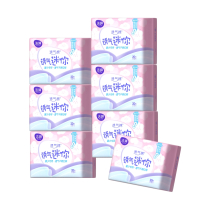 洁婷卫生巾迷你巾透气棉柔无护翼140片量少日用姨妈巾