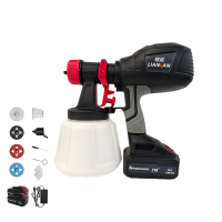 联岚锂电高雾化电动喷漆器LF-4.0AH两电一充(双壶)套