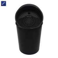 安居先森塑料过滤垃圾桶茶渣桶 黑色圆形大号
