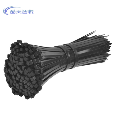 酷美智悦 尼龙扎带国标10*400mm黑色100条 KM-GY53 包