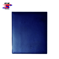 铁凇 蓝色烫金皮夹子 256*312mm 脊3cm 个