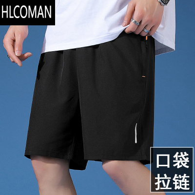 HLCOMAN运动短裤男外穿夏季宽松潮男士速干休闲大码五分裤沙滩裤
