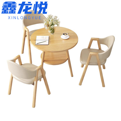 鑫龙悦接待办公桌椅 1桌3椅 套