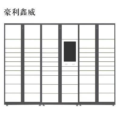 豪利鑫威智能快递柜小区快递自提柜派件柜室外寄存柜信报箱储物柜一主两幅61格