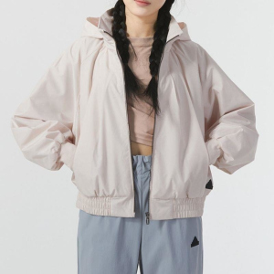 adidas/阿迪达斯连帽外套运动休加绒保暖梭织女装夹克IM8842 C