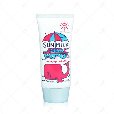 IMFINE小鲸鱼防晒霜诞兴薇小鲸鱼面膜乳液清爽保湿物理可用SPF50PA++++防晒霜50ml
