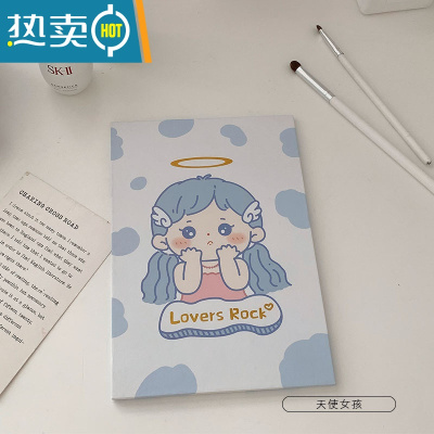 敬平折叠小镜子学生宿舍携带化妆镜随身便携卧室梳妆镜桌面可立办公室便携式用镜 天使女孩