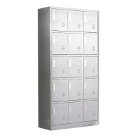 鑫升顺不锈钢更衣柜员工衣柜储物柜更衣室储物柜201十五门储物柜