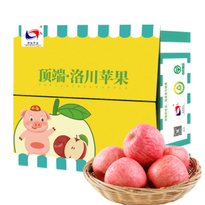 陕西洛川红富士苹果水果25枚70宝宝小苹果