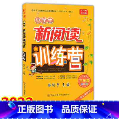 语文 小学三年级 [正版]2022新版 小学生新阅读训练营 三年级上下册 全彩版 第十次修订 小学生3年级同步阅读指导练