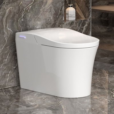 自动换套马桶公用一次性转转垫翻盖电动走纸换膜智能坐便器