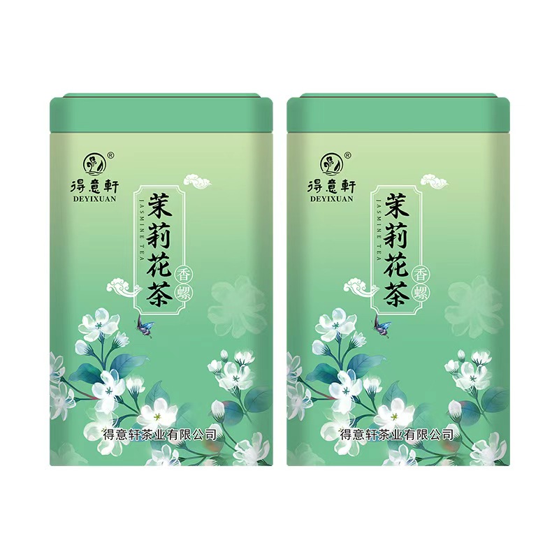 得意轩 茉莉花茶 香螺 200g 罐