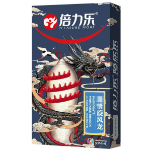倍力乐旋风龙避孕套3只装异型带刺套超薄款狼牙棒套大颗粒夫妻性生活房事安全避孕组合套装计生器械男性系列保险套成人情趣性用品