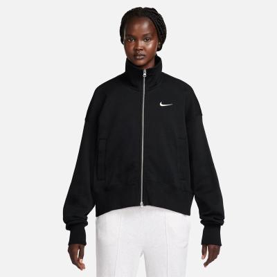 耐克(NIKE)oversized运动夹克女款宽松连帽抽绳束口休闲潮牌工装
