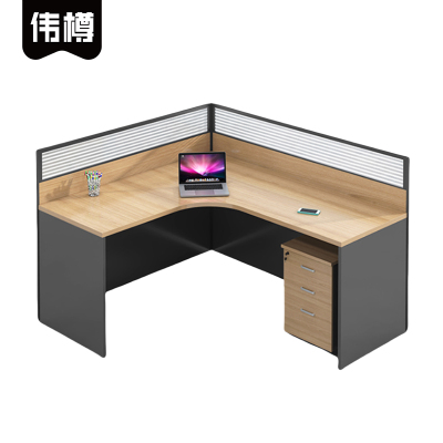 伟樽员工屏风工位单人位带柜140*120*110cm套