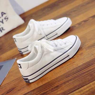 玳恩2021帆布鞋女2021年百搭学生小白鞋板鞋单鞋新款韩版黑色布鞋春秋
