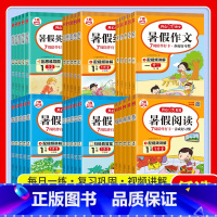 [3本]语文(练字帖+阅读+作文) 小学一年级 [正版]暑假衔接一升二升三升四升五升六年级下册语文数学口算题应用题阅读作