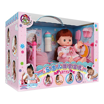 女孩玩具-乐吉儿娃娃我家宝贝仿真婴儿娃娃咪露洋娃娃女孩过家家玩具安抚娃娃睡眠娃娃温馨月亮床-A051