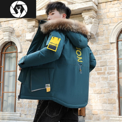 HongZun棉衣男冬季工装外套2020年新款加厚保暖棉袄派克极寒保暖羽绒棉服棉衣