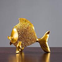 美帮汇欧式创意鱼摆件电视柜 创意酒柜玄关家居家装饰品客厅工艺品摆设