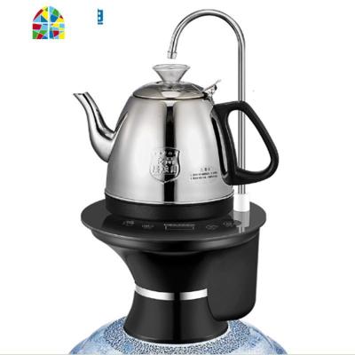 自动上水桶装水抽水器电热烧水壶智能一体加热式饮水机茶炉 FENGHOU 不锈钢壶蓝色底座 1L(含)-2L(不含)