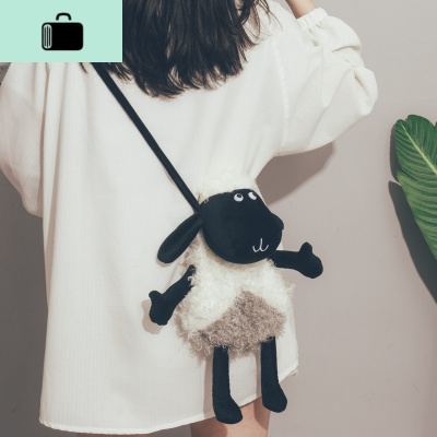 可爱小包包2020新款韩国ins日系软妹毛毛包少女心学生百搭斜挎包NEW LAKE女斜挎包