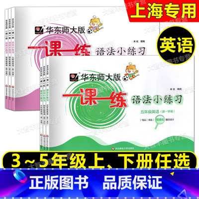 英语 三年级上 [正版]任选2023华东师大版 一课一练语法小练习 英语 三四五年级第一二学期/345年级上下册上海牛津