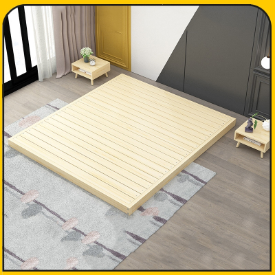  古达定制木榻榻米1.5米床架1.8m硬板1.2矮床护腰单双人地台床无床头