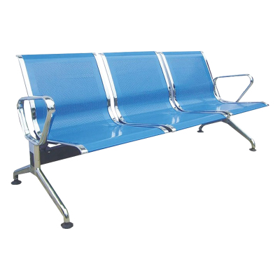 臻远ZY-JCY-13 连排椅机场椅公共座椅等候椅 浅蓝机场椅排椅三人位