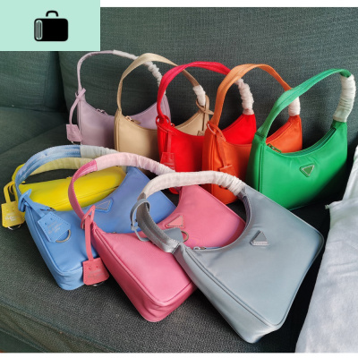 快闪家中古尼龙布女包hobo腋下包肯豆同款法棍包手提单肩包515PNEW LAKE女士单肩包