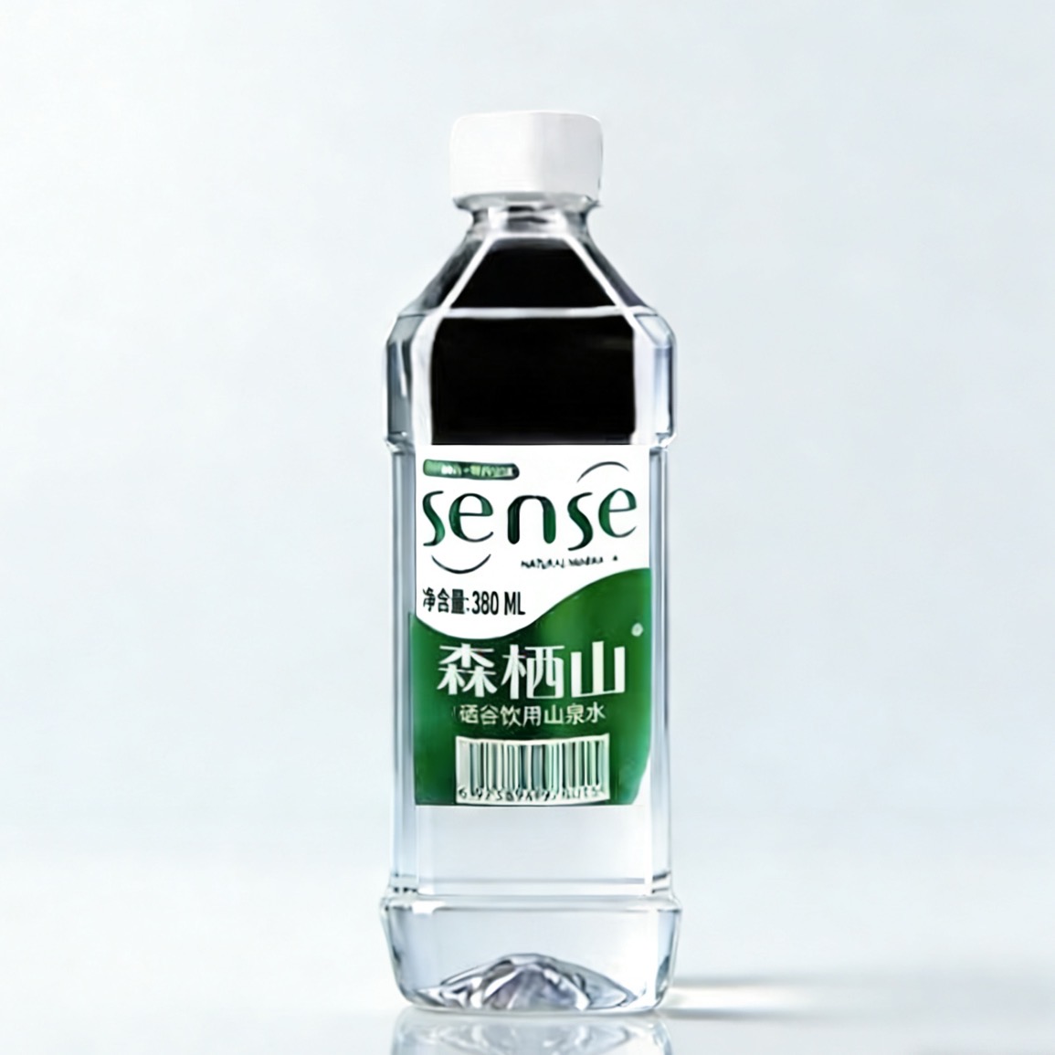 森栖山泉水天然山泉水 矿泉水 380ml*24瓶/箱