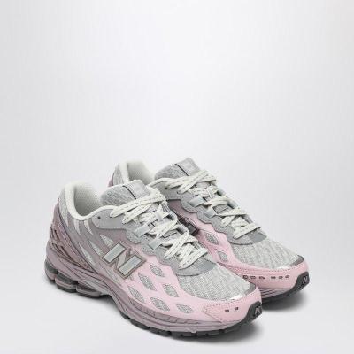 New Balance女款低帮透气网布拼接跑步鞋紫色拼色轻便耐磨运动鞋