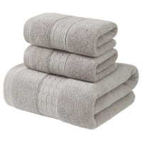 天山柔 70*140cm 360g 长绒棉纯棉星恋 浴巾 (计价单位:条) 浅灰