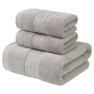 天山柔 70*140cm 360g 长绒棉纯棉星恋 浴巾 (计价单位:条) 浅灰