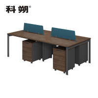 科朔 办公桌职员桌员工桌简约写字台四人屏风办公桌2.4米 KSB2485