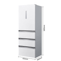 西门子(SIEMENS)家用406L大容量四门冰箱 风冷无霜百变储鲜铂金抗菌净味 变频无霜KG402053VC