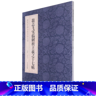[正版]翁志飞实临解析王羲之十七帖/历代名碑名帖实临丛书