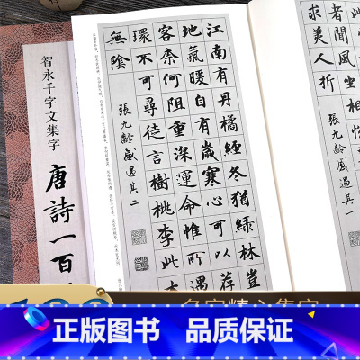 智永千字文楷书集字合集5册 [正版]旗舰智永千字文集字合集 唐诗+宋词100首+春联对联120幅+古文名篇名言 毛笔书法