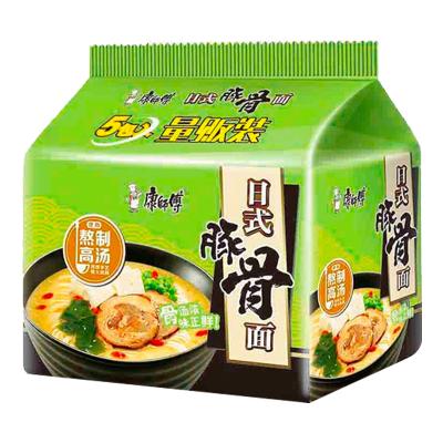 11.9元包邮 康师傅 日式豚骨面102g*5包