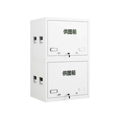 风雷动供图箱户外地图柜野外作训地图携行箱演习图纸供图箱定做灰白色双节柜
