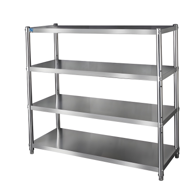 厨房用201#1.2mm不锈钢四层货架1200*500*1800mm