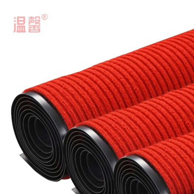 温馨 双条纹地垫 大红色0.9米宽 米