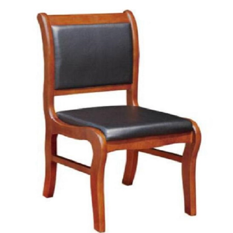 心业实木牛皮会议椅无扶手XY-NPY1办公椅. 此产品单件不出售批量请联系客服