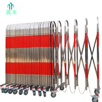 晟本+不锈钢拱式伸缩围栏+1.1米*5米+组