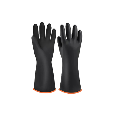路盈顺 黑色工业乳胶手套 长35cm 双