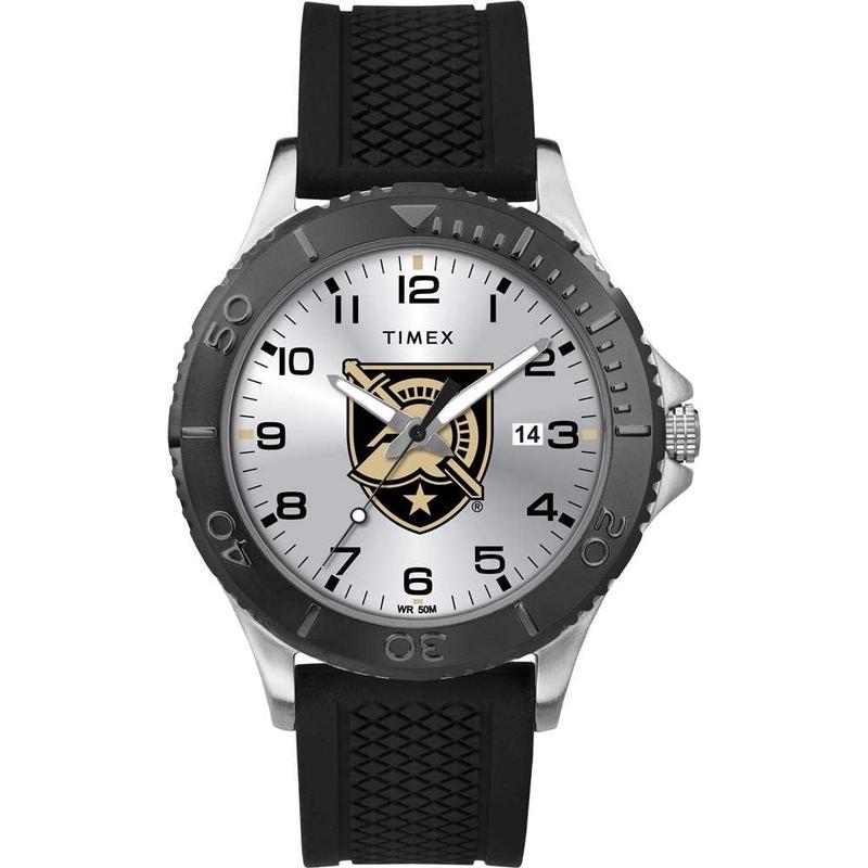 TIMEX/天美时男士运动腕表黑硅胶表带银色表盘防刮耐用黑骑士