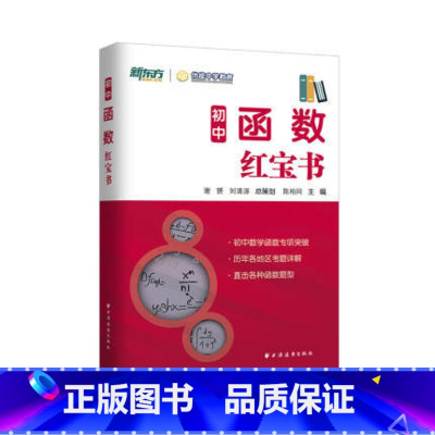 [正版]初中函数红宝书 初中生数学函数专项突破练习历年考题详解题型分析真题训练教辅 陈柏同主编 上海远东出版社 上海书