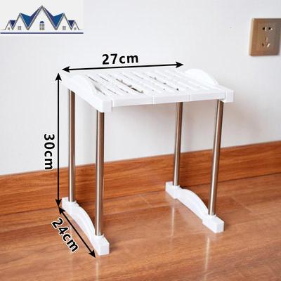 升级款可伸缩厨房橱柜衣柜置物架隔板层架可叠加桌面收纳架隔层 三维工匠