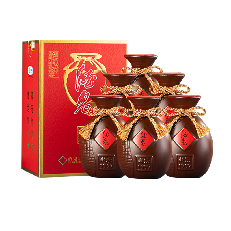 酒鬼酒 老坛1997 52度500ml*6整箱装 馥郁香型白酒
