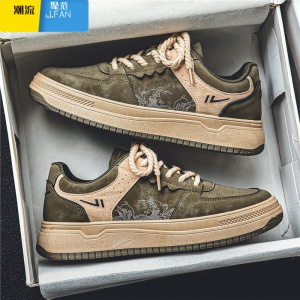 聚范男鞋2024新款夏季学生德训日系小众潮鞋男士运动休闲板鞋防滑耐磨